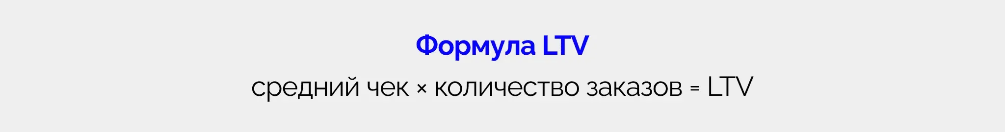 Формула LTV