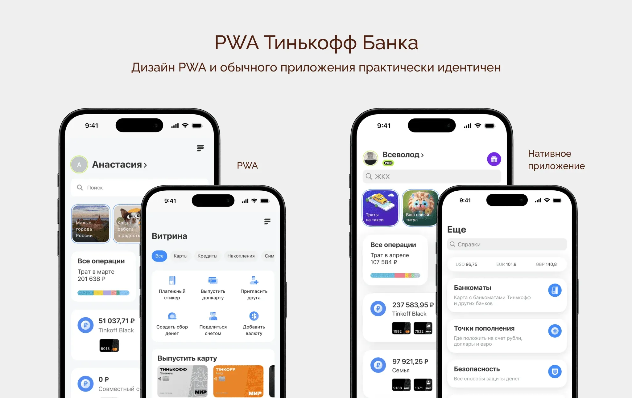 PWA Тинькофф Банка