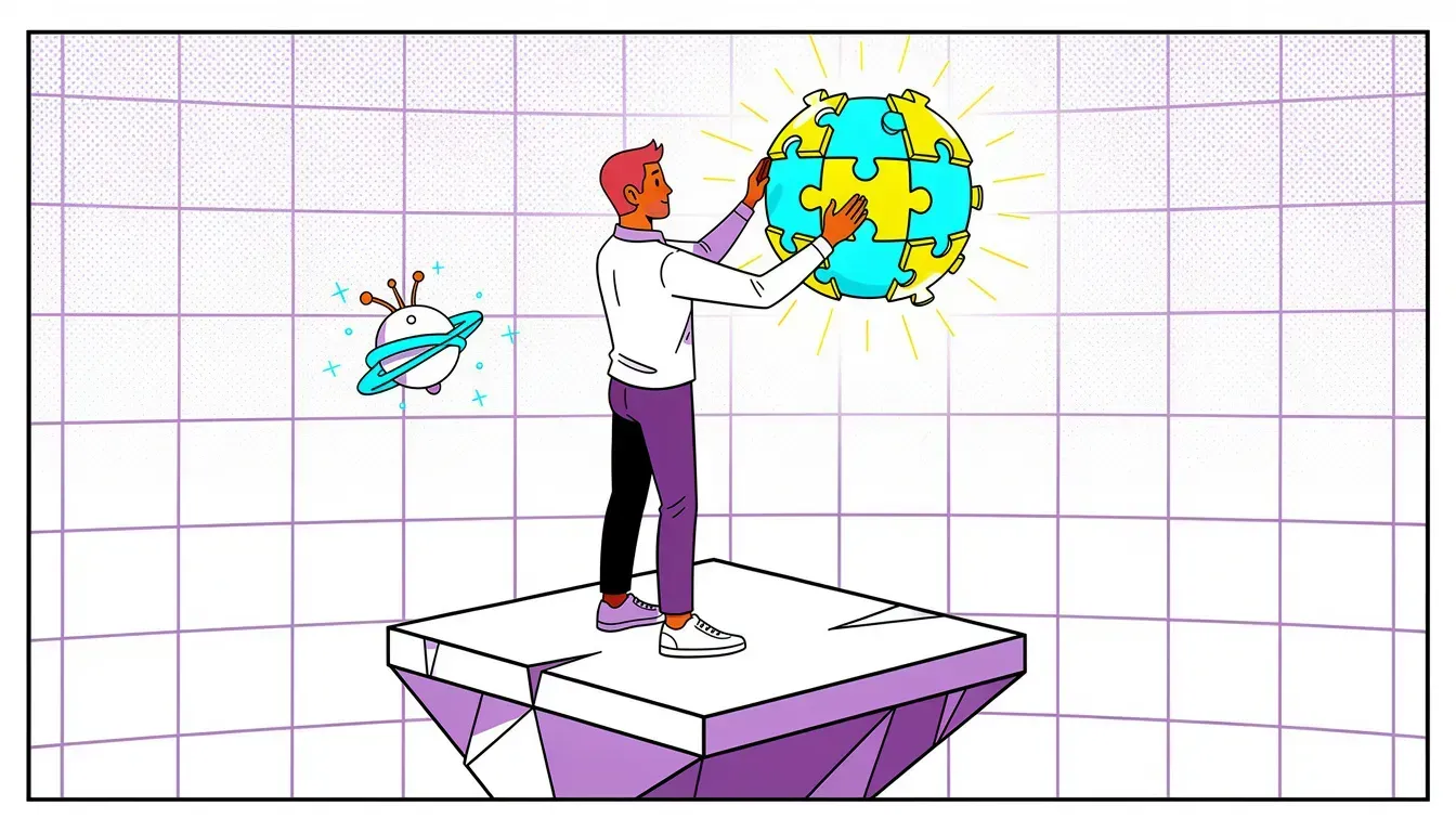 Иллюстрация процесса цифровизации бизнеса